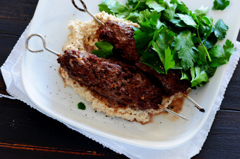 Картинка еда вторые+блюда зелень каша котлеты