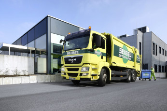 Картинка man автомобили мусоровозы tgx se грузовые автобусы германия двигатели