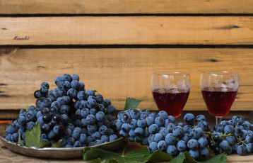 Картинка еда напитки +вино вино бокалы виноград