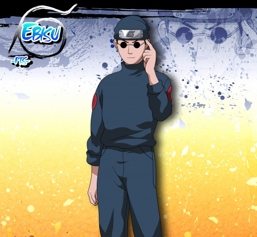 Обои картинки фото аниме, naruto, эбису, шиноби, очки, парень, улыбка