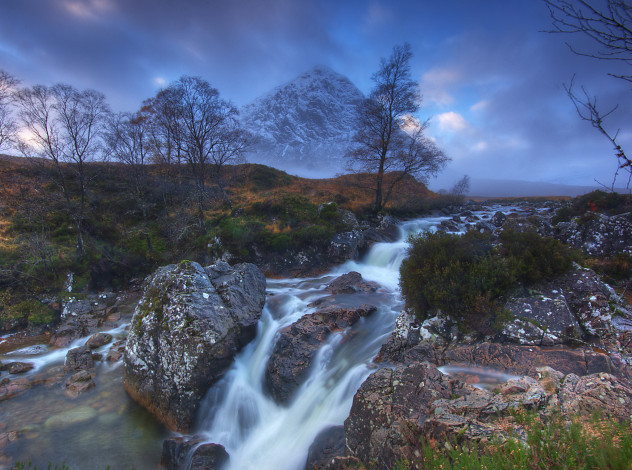 Обои картинки фото природа, реки, озера, дымка, стремнина, горы, река