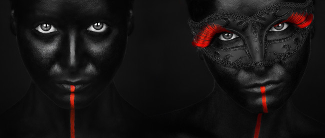 Обои картинки фото разное, маски,  карнавальные костюмы, взгляд