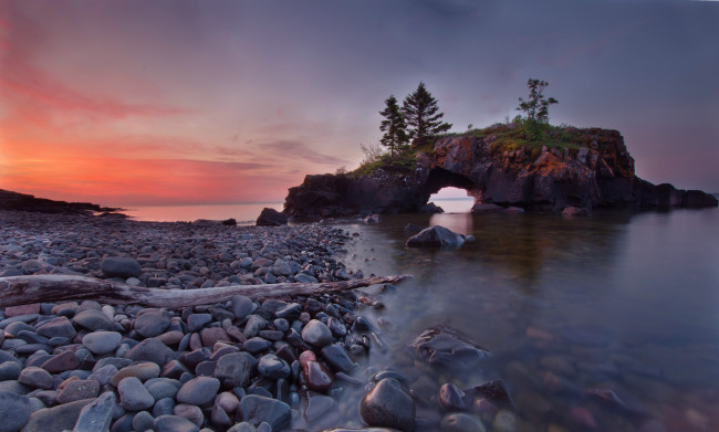 Обои картинки фото природа, побережье, арка, скала, океан