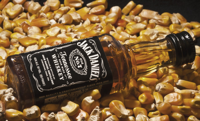 Обои картинки фото бренды, jack daniel`s, кукуруза, виски