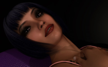 Картинка 3д+графика портрет+ portraits фон взгляд девушка