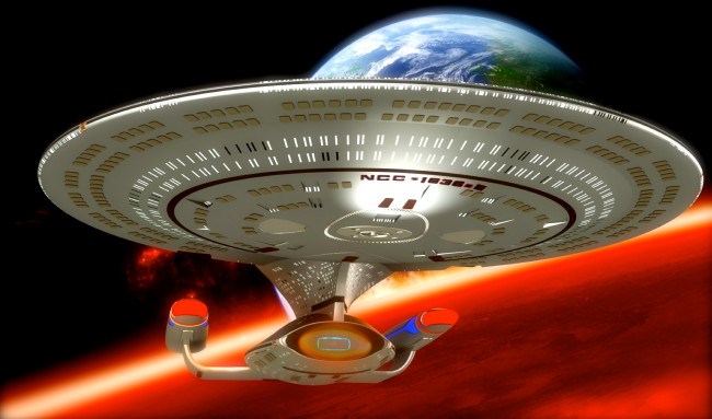 Обои картинки фото видео игры, - star trek constellation, полет, космический, корабль, планета, вселенная