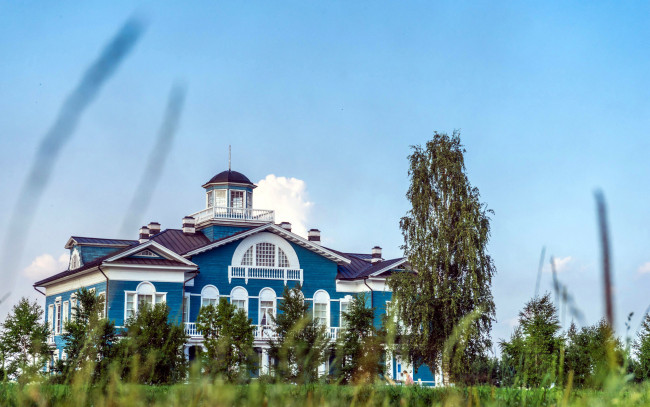 Обои картинки фото города, - здания,  дома, балкон, дом, башенка