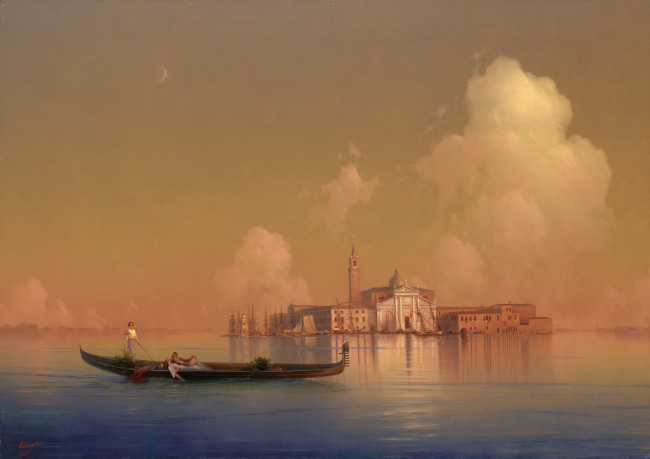 Обои картинки фото рисованное, иван айвазовский, aivazovsky, ship