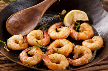 Картинка еда рыбные+блюда +с+морепродуктами креветки