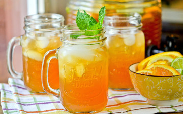 Картинка еда напитки +сок мята сок апельсин