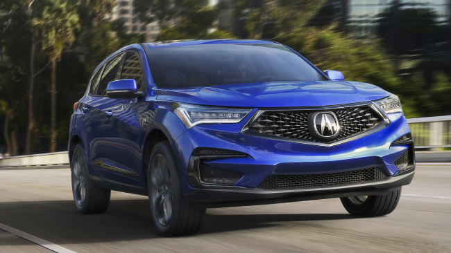 Обои картинки фото acura rdx 2019, автомобили, acura, blue, 2019, rdx
