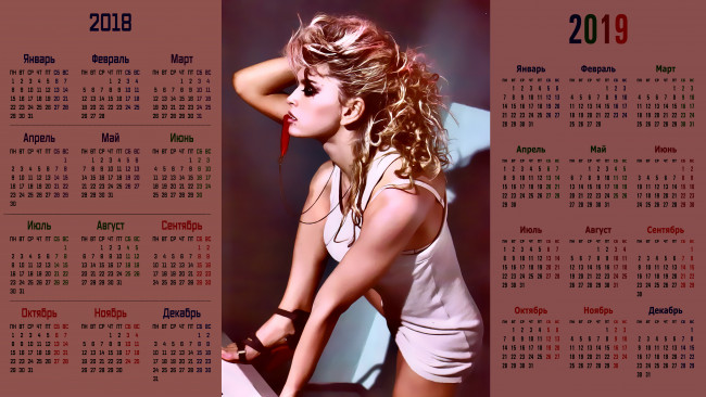 Обои картинки фото календари, компьютерный дизайн, взгляд, вера, брежнева, девушка, певица