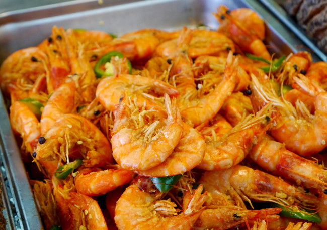 Обои картинки фото еда, рыбные блюда,  с морепродуктами, креветки