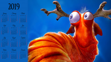 Картинка календари фэнтези рога животное