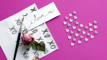 обоя праздничные, день святого валентина,  сердечки,  любовь, признание, сердечки