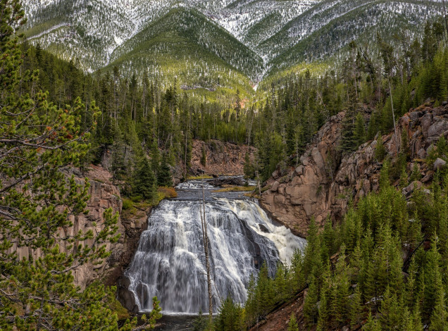 Обои картинки фото природа, водопады, простор