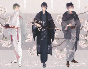 Картинка аниме touken+ranbu танец мечей