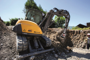 Картинка техника экскаваторы mecalac