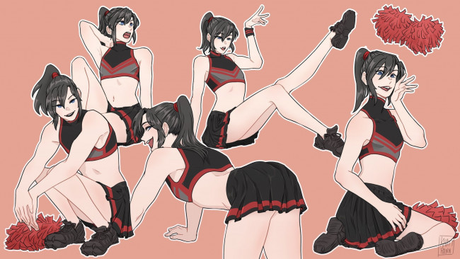 Обои картинки фото аниме, mo dao zu shi, вэй, усянь, девушка, помпоны