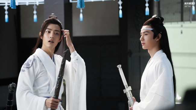 Обои картинки фото кино фильмы, the untamed, вэй, усянь, лань, ванцзы, мечи