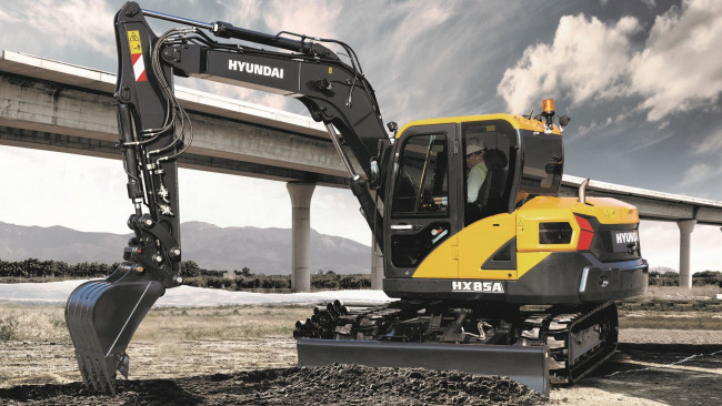 Обои картинки фото техника, экскаваторы, hyundai