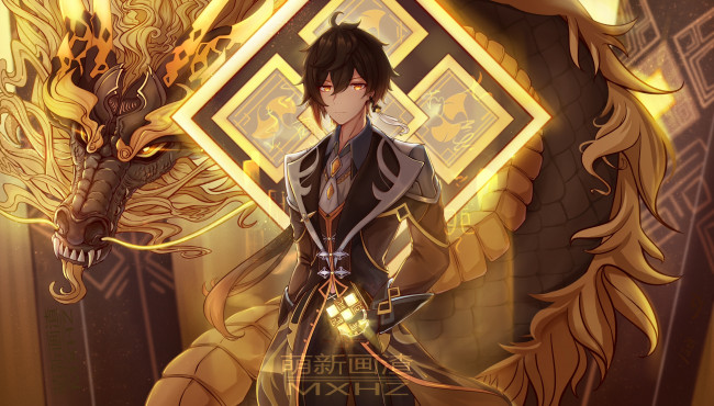 Обои картинки фото аниме, genshin impact, genshin, impact