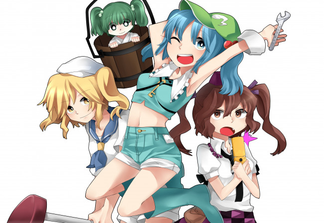 Обои картинки фото аниме, touhou, тоухоу