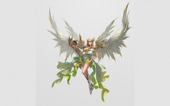 Обои картинки фото фэнтези, ангелы, девушка, ангел