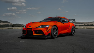Картинка toyota+gr+supra+gt4+evo+ 2023 автомобили toyota gr supra gt4 evo оранжевый тойота купе