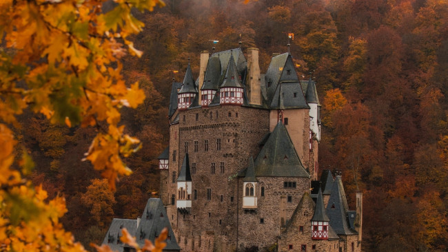 Обои картинки фото eltz castle, germany, города, замок эльц , германия, eltz, castle