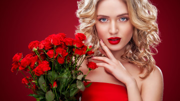 Картинка девушки -+лица +портреты блондинка розы