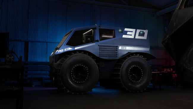 Обои картинки фото техника, вездеходы, вездеход, аг30, колесный, снегоболотоход, шины, низкого, давления, scaled