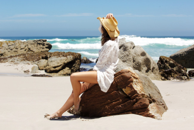 Обои картинки фото девушки, - брюнетки,  шатенки, брюнетка, шляпа