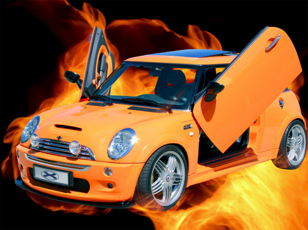 Обои картинки фото автомобили, mini