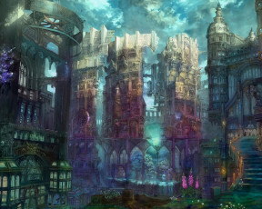 Картинка фэнтези замки