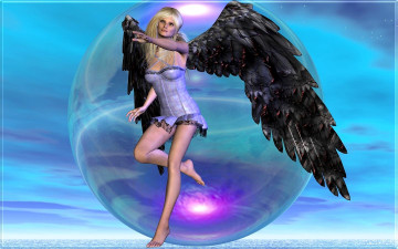 Картинка 3д графика angel ангел