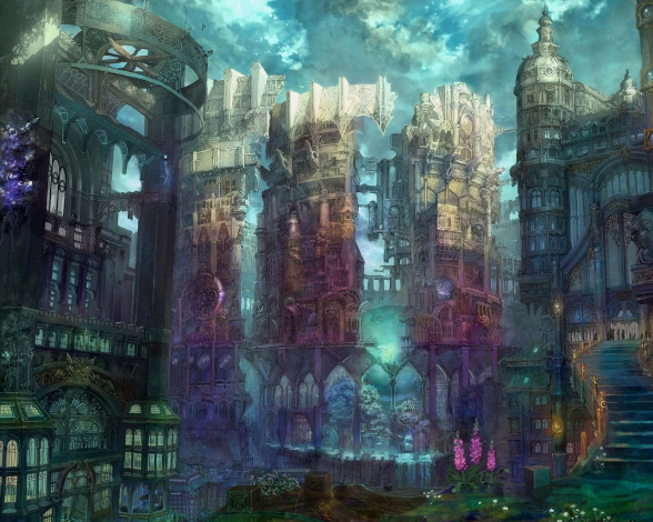Обои картинки фото фэнтези, замки