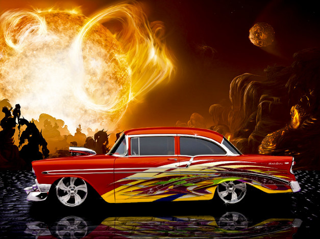 Обои картинки фото автомобили, custom, classic, car