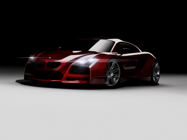 Обои картинки фото 2009, bmw, concept, design, автомобили, 3д