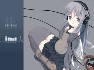 Картинка аниме headphones instrumental