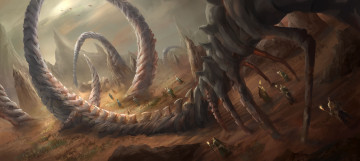 Картинка фэнтези иные миры времена скелет