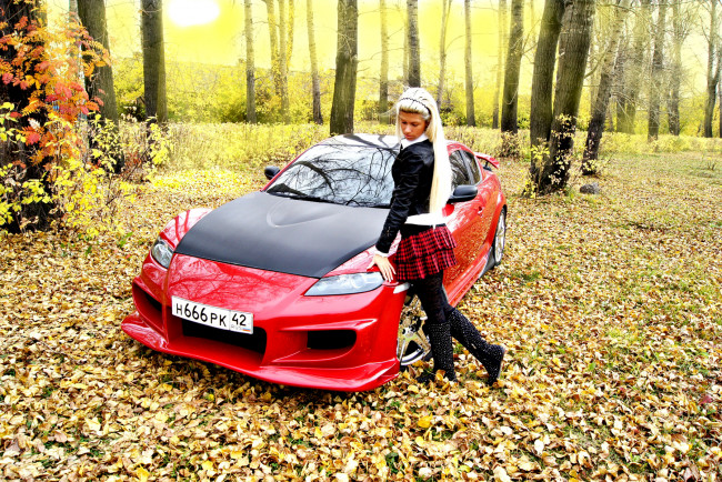 Обои картинки фото автомобили, авто, девушками