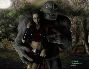 Картинка 3д графика elves эльфы эльфийка существо