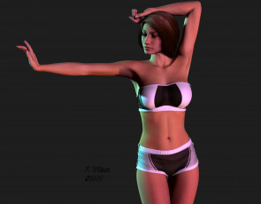 Картинка 3д графика people люди девушка