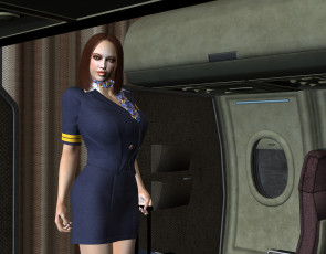 Картинка 3д графика people люди девушка