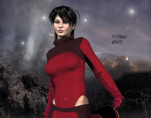 Картинка 3д графика people люди девушка