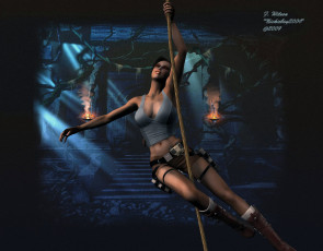 Картинка 3д графика people люди девушка оружие