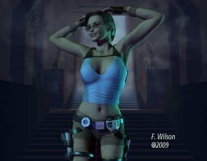 Картинка 3д графика people люди девушка оружие