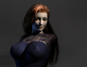 Картинка 3д графика people люди лицо девушка