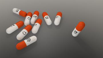 Картинка 3д графика humor юмор капсулы смайлик